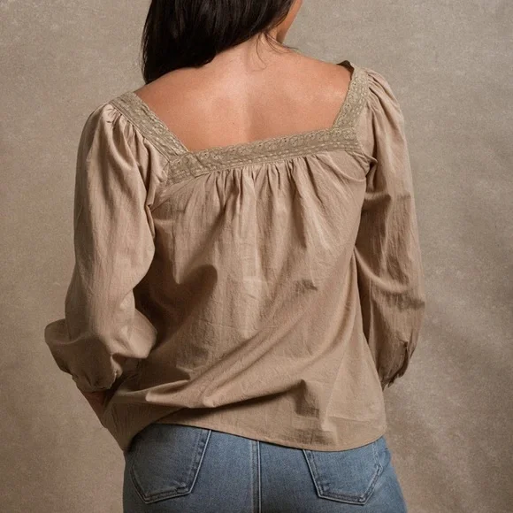 NWT Neuflora Byron Bay blouse-khaki - Picture 2 of 7